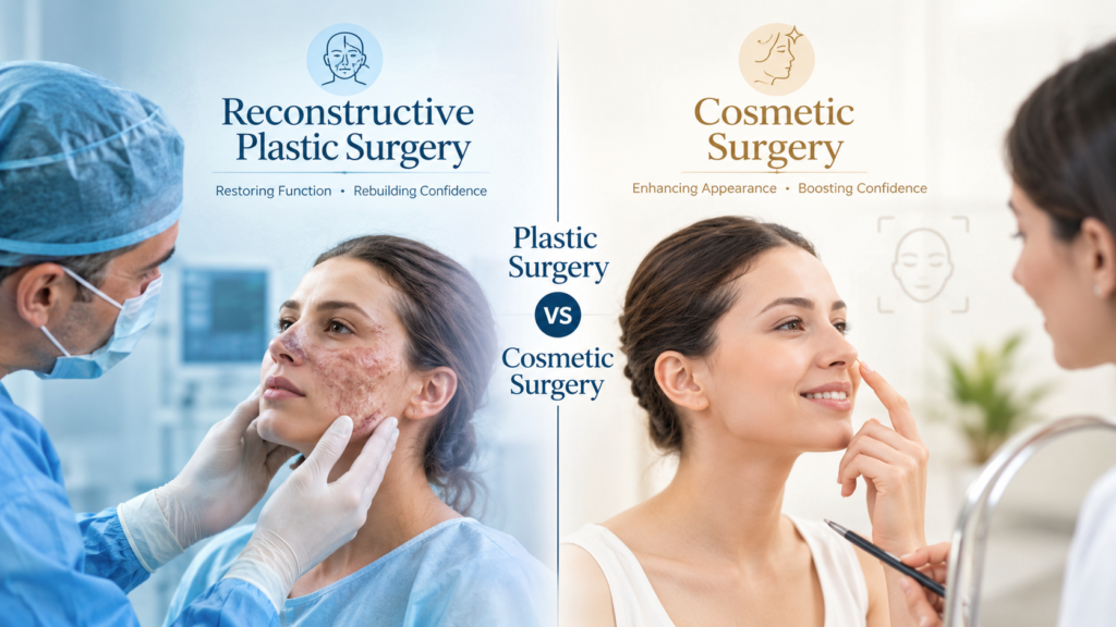 Plastic Surgery vs Cosmetic Surgery